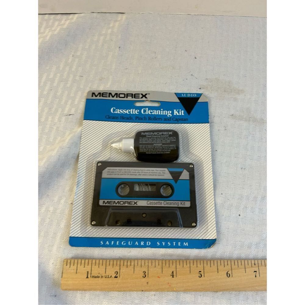 Memorex cassette Cleaning Kit Tape cleaner Audio‎ Safeguard System